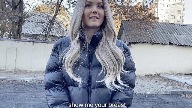 Gorgeous Blonde cheats on BF for tuition