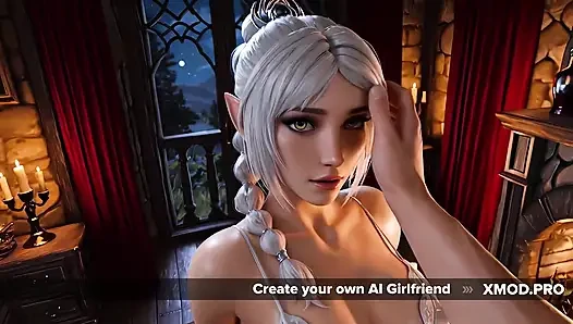 Cute Blonde teen wants Creampie  pussy AI