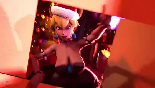 Bowsette ve onun yeni yıl hediyesi hentai porno