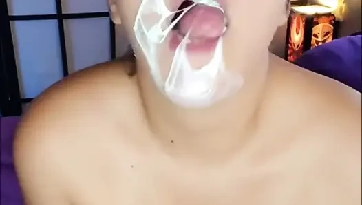 Stick My Face with Bubblegum in Videocall 4u - Bunny Looner