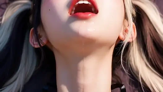 Azgın yapay zekalı sürtük boşalana kadar yerde mastürbasyon yapıyor