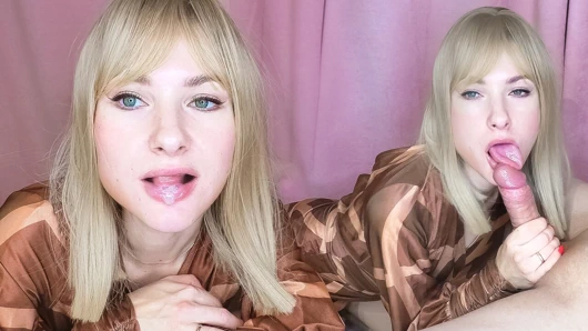 Metresim pahalı bir hediye için muhteşem bir oral seks ile beni memnun ediyor ve cum kırlangıçlar