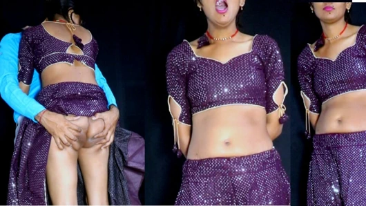 Ateşli Hintli desi köyü yeni evli evli kadın acı çekiyor ve dever'in büyük yarağını yalıyor