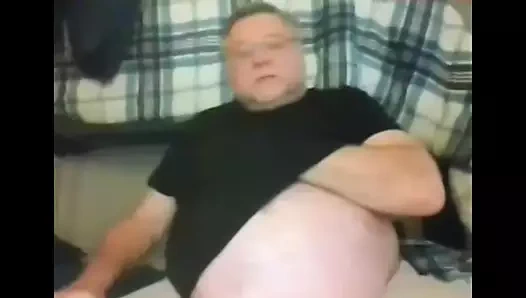 Büyükbaba inme ve web kamerasında oynamak