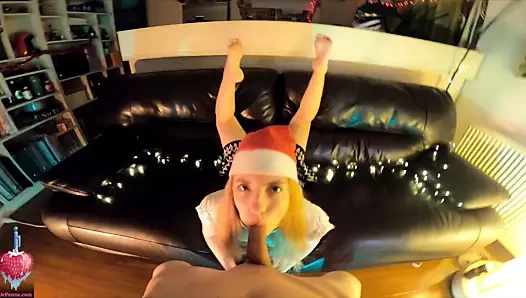 Noel oral seks tabanları ile görünüm - ayak fetişi pov