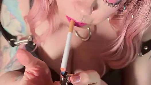 The Smoking Queen Tina Snua Lights Up A Cigarette & Does Lots Of Drifting & Dangling