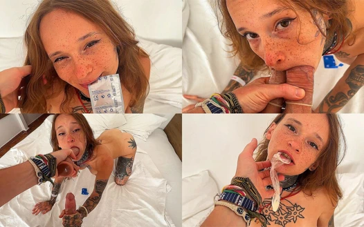 Minyon kızıl saçlı otel sürtüğü prezervatifle kullanma