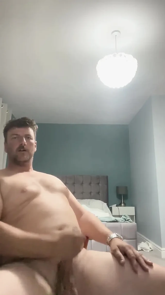 Horny Daddy Wanks and Fingers Arse