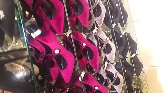 Seksi topuklu süet ve kadife