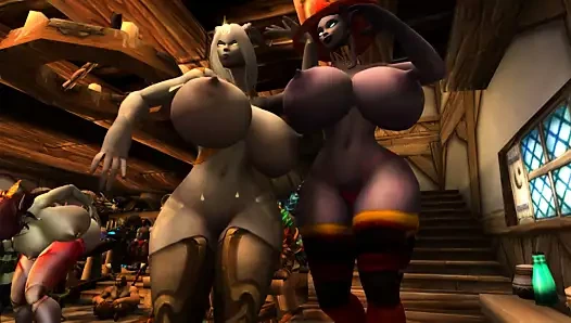 Draenei sürtükler dans ediyor