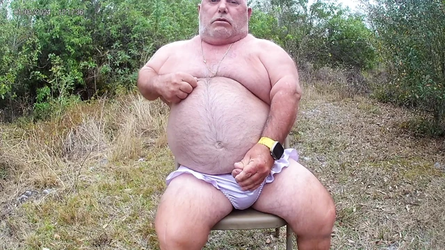 Edging wearing panties, edging my cock in the woods again.