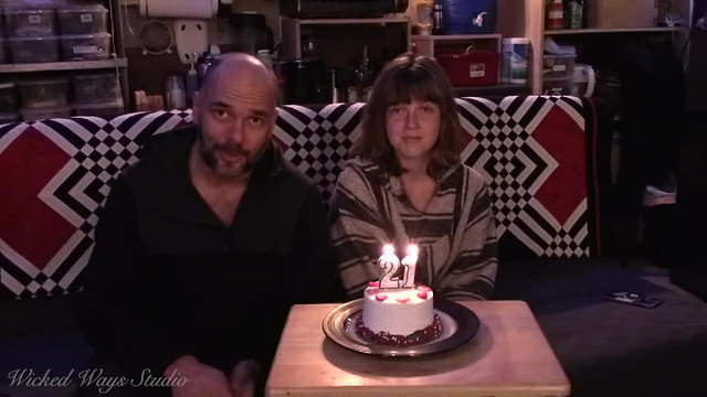 Lavender Gets Steak, Cake, and Spanked for Her Birthday
