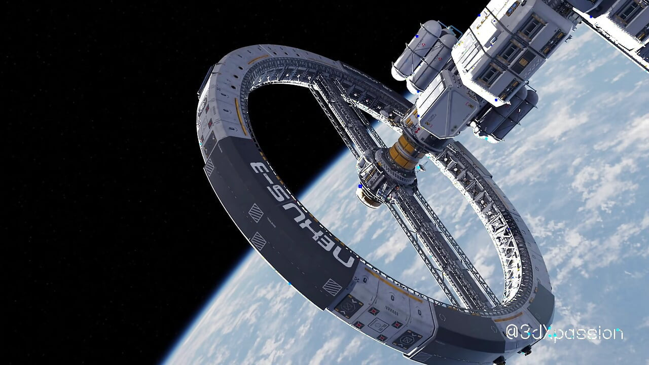 Uzaydaki en iyi seks. Ateşli Japon hatun orbital uzay istasyonunda sert sikiliyor