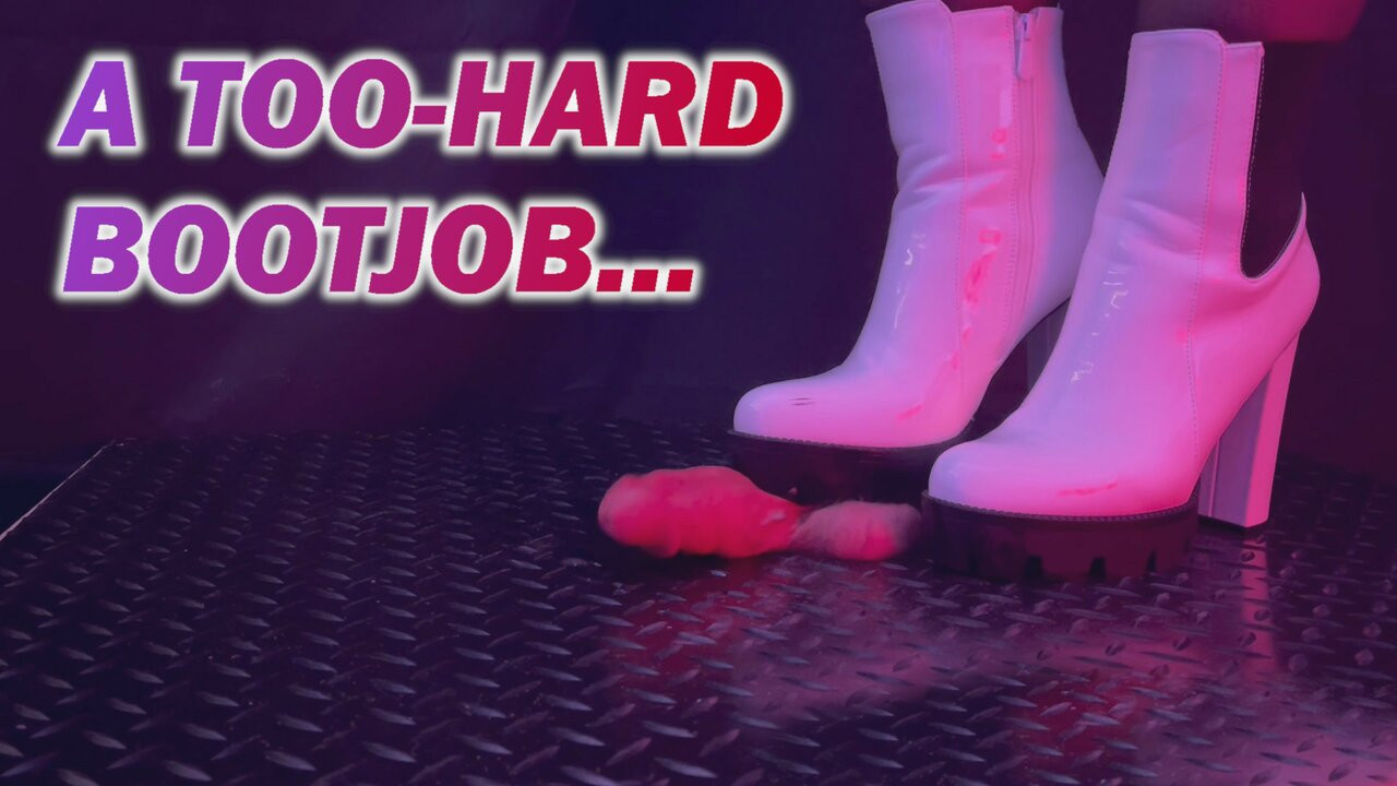 Tamystarly ile beyaz ayak bileği tank botlarında çok sert bir bootjob