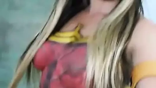 Stephanie venturo - seans vücut boyası thor