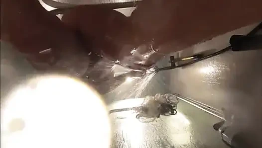 Banyo Altında Web Kamerası. Kız arkadaş duşta seksten sonra