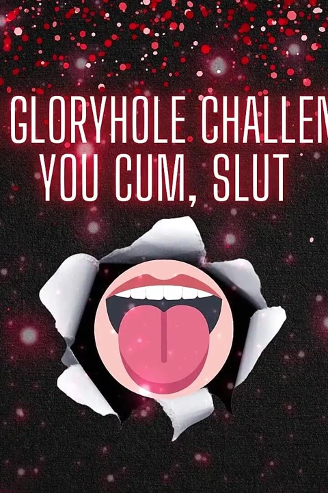 Faggy Bliss Gloryhole Challenge - Rim til You Cum, Slut