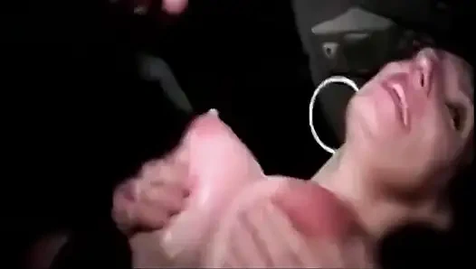 Canavar Memeli Orta Yaşlı Seksi Kadın Carpark Yarak Emici