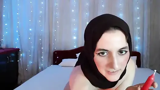 Ateşli ağda ile seksi eğlence