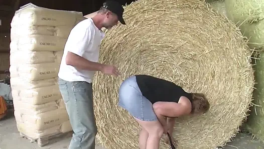 Alman nine - açık havada seks Alman çiftçi