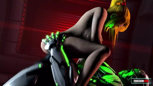 Samus Aran с жестоким удовольствием от 26RegionSFM (анимация со звуком) 3D хентай порно