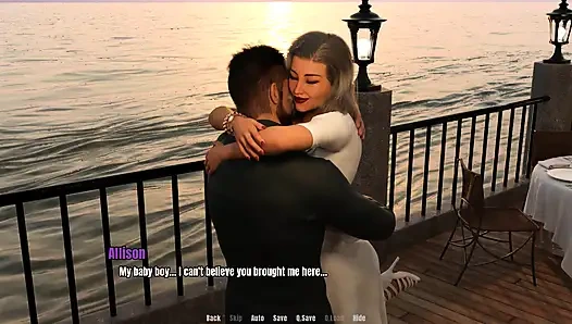 Büyükannenin evi: genç adam ve güzel olgun orta yaşlı seksi kadın romantik bir randevuda bölüm 56