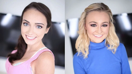 Ashly anderson &amp; kenzie kai saksocu becerilerini göstermek