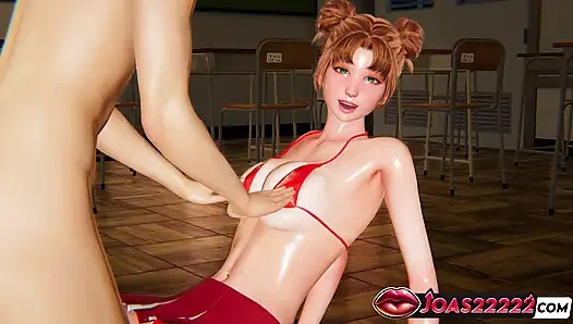 Chloe Cheerleader 3D Animation - Big Tits Play Moans, Piledriver Pussy Licking, Fingering Squirt in Uncensored Hentai
