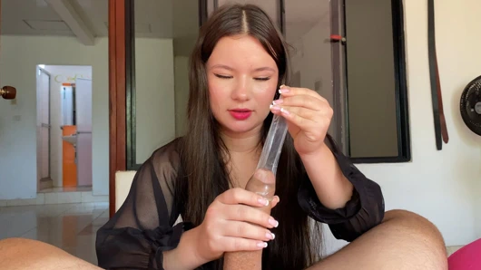 POV stepmom teaches how to use a condom but then REMOVES it to feel richer - MaracuMangoo