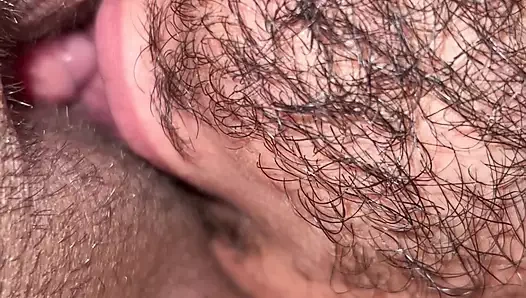 Stepmom alone at home with her stepson they start having sex and record each other as he eats her pussy.