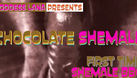 Sadece ses - çikolata transeksüel şişman küçük yaraklı kadın kılıklı kadın için ilk kez büyük zenci yarağı