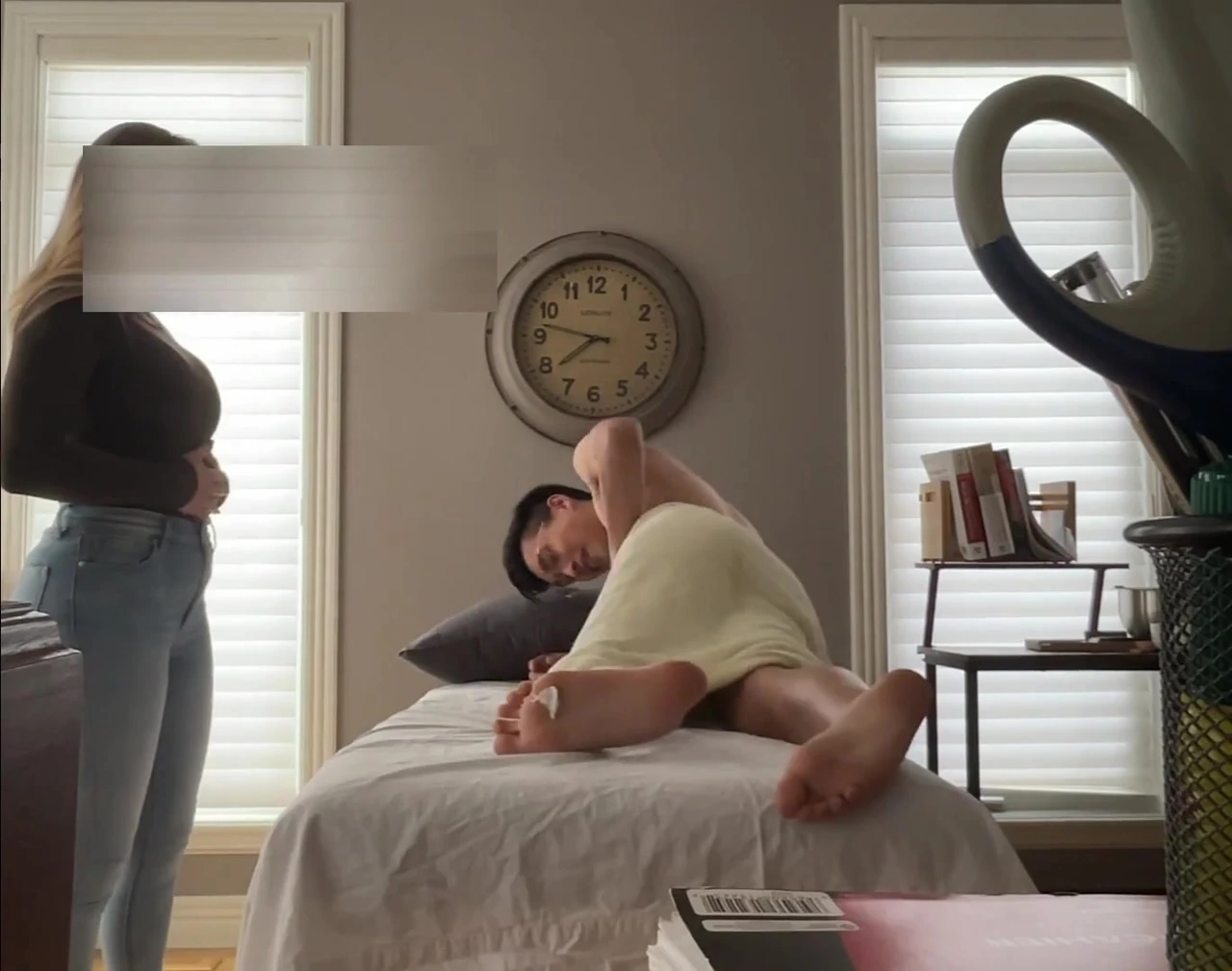 Legit FrenchxRussian Intern RMT Seduced By Monster Asian Cock 1st Appointment