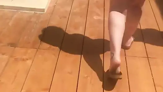 bbw olgun kadın göt mayo