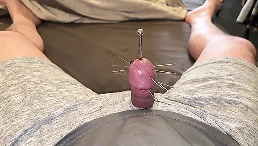 Yedi uzun iğne ve orgazm!
