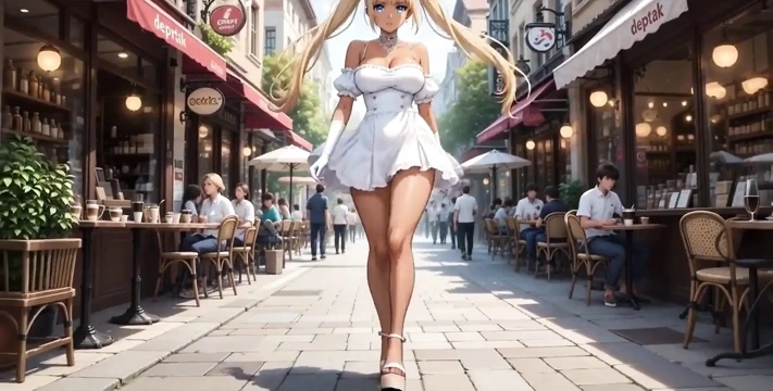 Rumi ile yürüyüş - amcığıyla oynuyor