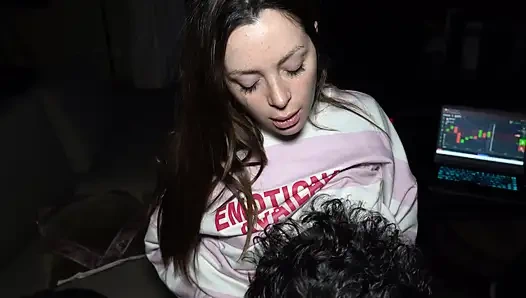 Luchiibb fucks her boyfriend's best friend next to the fat cuckold! CREAMPIEv