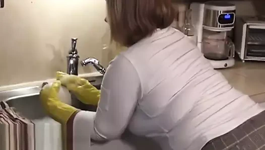 Genç bbw eş rips külotlu çorap