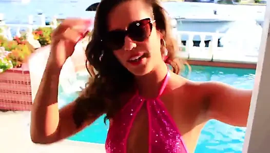 Kelsi monroe alır sert siyah horoz