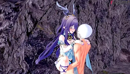 Lauma ateşli seksi seks - Genshin Impact