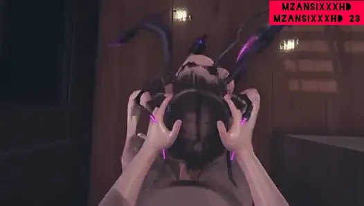 Brunette Bitch With Perfect Body Dressed Up In Moster Costume Gets Fucked