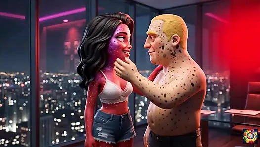 Romantik çift şehvetli bir geceyi paylaşıyor - ai hentai asmr