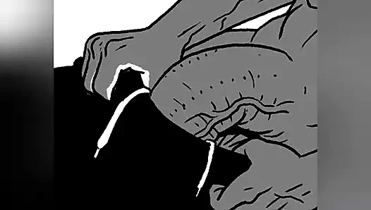 Beni evinde dövüyor ve bana kocaman penisini gösteriyor.