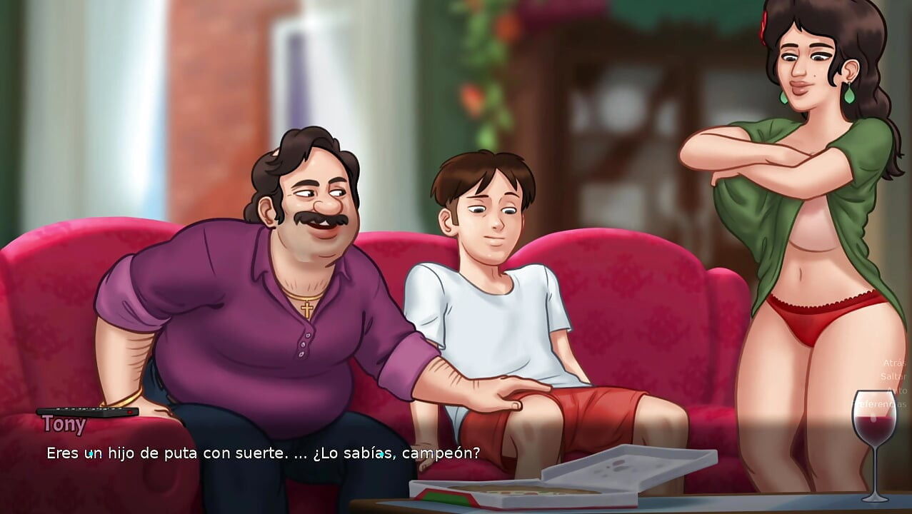 ÜVEY BABAMIN KUKOLD'U KARISINI NASIL SİKTİĞİMİ GÖRMEK İSTİYOR - summertime saga