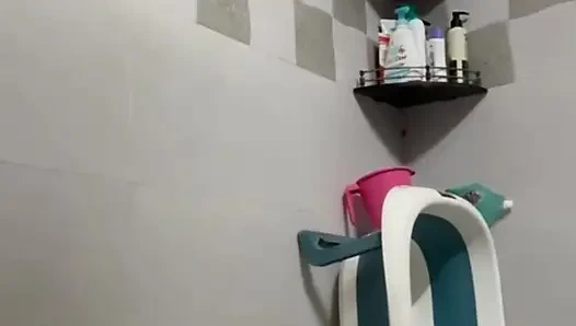 Indian Mom Shower Striptease