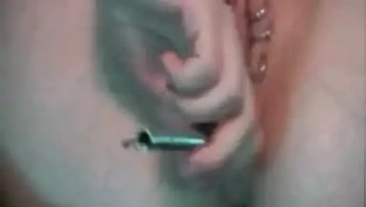 benim seksi piercing MİLF ile deldi KEDİ doldurma vegies