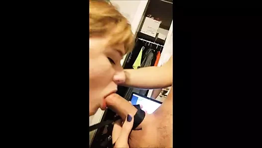 sarah 20 yo shy sub blowjob