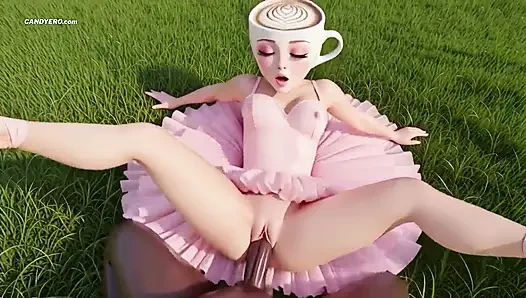 Yapay zekalı balerin Cappuccina büyük bir yarakla sert sikiliyor