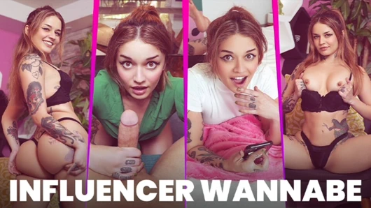 Dövmeli üvey kız kardeş Vanessa vega ünlü olmak için üvey erkek kardeşinin yarağına öğürüyor - sislovesme