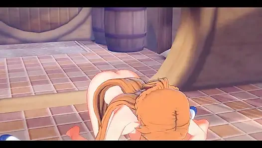 Sao art online hentai - asuna hardsex'den kirito'ya - Japon Asyalı manga anime film oyunu porno