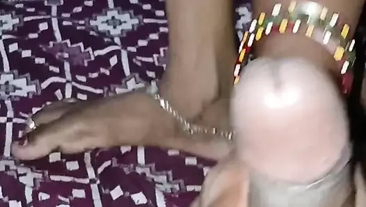 The newlywed lets her husband suck a good cock on the second night
